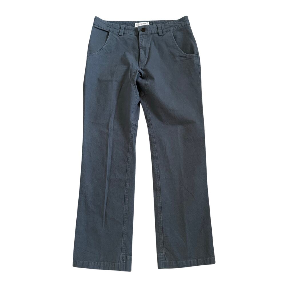 Flylow Gear Pants Mens Size 30  Steel Blue Straight Leg Stretch Cotton Hiking